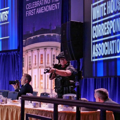 Trump evacuated from White House Correspondents’ Dinner after shots fired