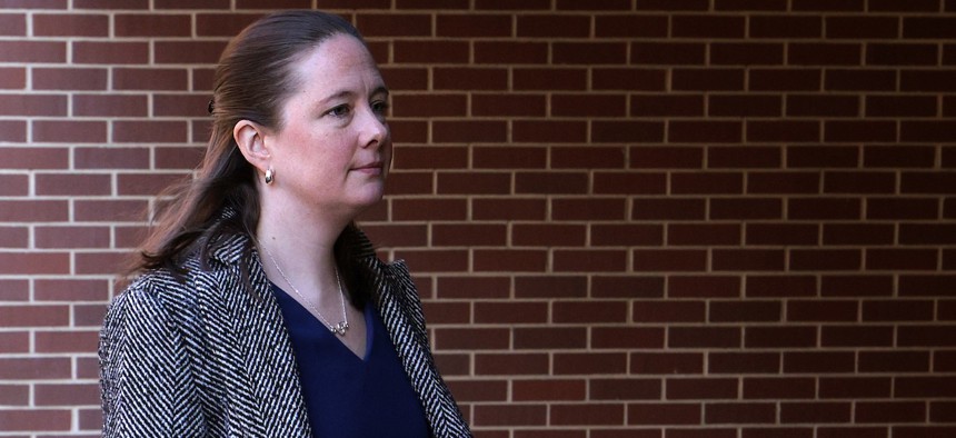 Maurene Comey, a former career attorney in the Justice Department and the daughter of former FBI Director James Comey, won the initial decision on Tuesday.