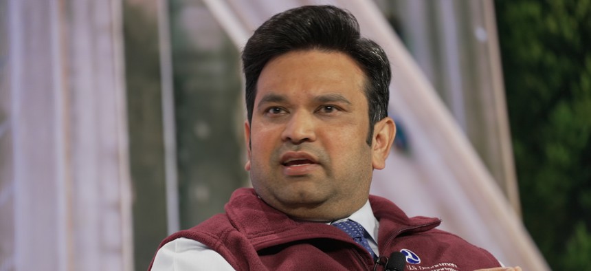 DOT CIO Pavan Pidugu speaks at Google Cloud Next in Las Vegas, Nev. Transportation’s most recent IT strategic plan includes a focus on growing agency talent alongside the broader push to eliminate its technical debt. 
