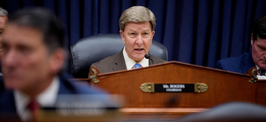Chairman Rep. Mike Rogers, R-Ala.,)speaks at a House Armed Services Committee hearing on May 15, 2026.
