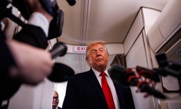 President Trump speaks with reporters while aboard Air Force One on June 5, 2026 en route to Chippewa Falls, Wis. Schedule Policy/Career is formerly known as Schedule F, and makes it easier to fire federal employees in “policy-related” jobs.