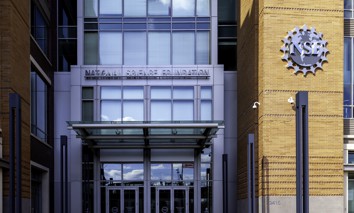 Entrance to the National Science Foundation in Alexandria, Va., on Feb. 29, 2020. The agency is in the process of relocating to a different nearby building. 
