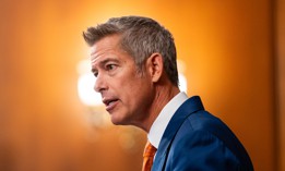 Transportation Secretary Sean Duffy during a press conference on Oct. 23, 2025, in Washington, D.C. The Citizens for Responsibility and Ethics in Washington nonprofit has recently filed two ethics complaints against Duffy. 