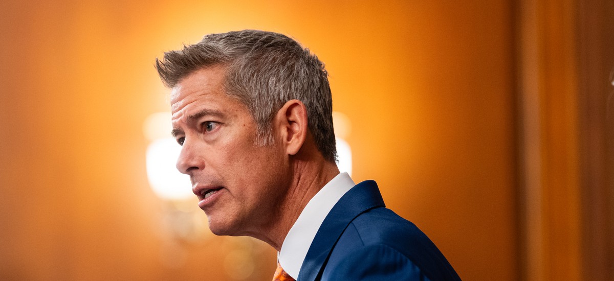 Transportation Secretary Sean Duffy during a press conference on Oct. 23, 2025, in Washington, D.C. The Citizens for Responsibility and Ethics in Washington nonprofit has recently filed two ethics complaints against Duffy. 