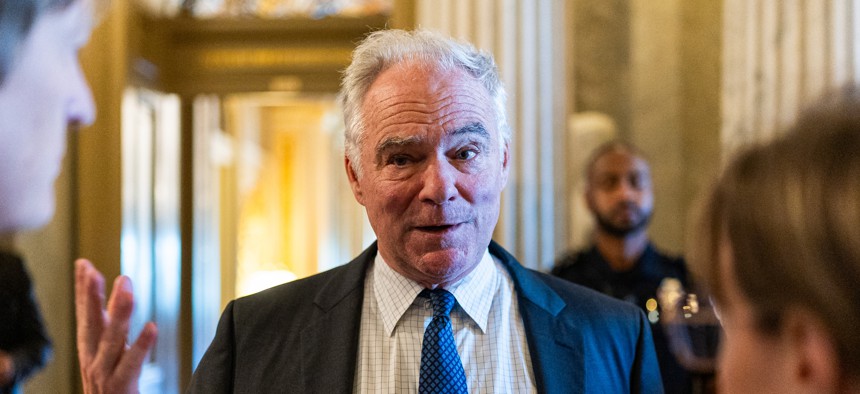 Sen. Tim Kaine, D-Va., and Rep. James Walkinshaw, D-Va., led more than 50 lawmakers in demanding the Trump administration provide better documentation of its implementation of Schedule Policy/Career.