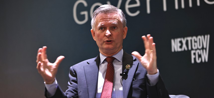 Transportation Deputy Secretary Steven Bradbury speaks at GovExec’s Government Efficiency Summit on July 16, 2026.