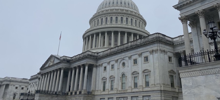 The Senate bill differs considerably from the more partisan stopgap spending measure the House passed last month, with Republicans providing nearly all the votes in support.