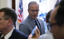 Majority Leader John Thune, R-S.D., suggested the Senate might delay its recess scheduled for Friday to get the government spending bill over the finish line. 