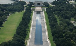 Charges of vandalism that damaged the "American Blue" lining of the Reflecting Pool, shown here on Aug. 5, were dropped recently after Jeanine Pirro, the U.S. Attorney for the District of Columbia, concluded there was no evidence to support the charges.