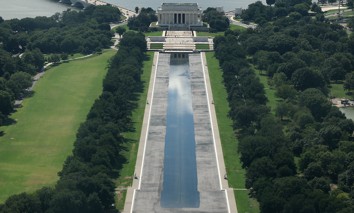 Charges of vandalism that damaged the "American Blue" lining of the Reflecting Pool, shown here on Aug. 5, were dropped recently after Jeanine Pirro, the U.S. Attorney for the District of Columbia, concluded there was no evidence to support the charges.