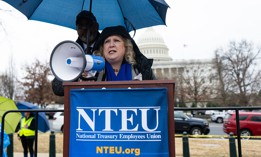 Doreen Greenwald, national president of NTEU, which represents federal employees at 38 departments and offices.