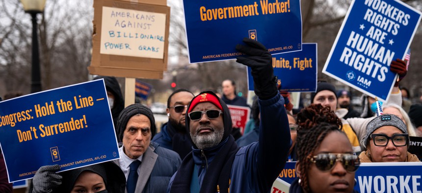 A coalition of federal employee unions said a new rule allowing the Federal Mediation and Conciliation Service to conduct 'threshold' investigations into the arbitrability of grievances violate federal sector labor law and the statute governing federal regulations.
