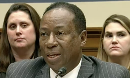 Labor inspector general Larry Turner testifies at a hearing on Dec. 7, 2021. 
