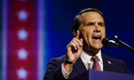 Attorney General Todd Blanche speaks on Sept. 9 at the 2026 Republican National Convention in Dallas, Texas. House Judiciary Democrats argued that the speech violated the Hatch Act. 