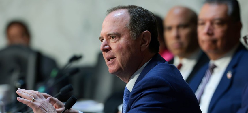 Sen. Adam Schiff, D-Calif., led Democratic lawmakers in urging stronger safeguards for the Office of Personnel Management's effort to collect claims-level health care data on federal workers, retirees and their families.