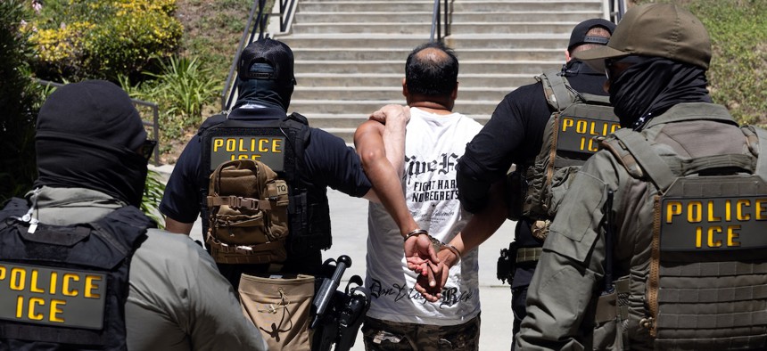 Under federal law, “troops” or “armed men” are allowed at polling locations only if “such force be necessary to repel armed enemies of the United States.”