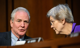 Sens. Elizabeth Warren, D-Mass. and Chris Van Hollen, D-Md. led colleagues in denouncing the suspension of advanced leave as a “cruel and unjustified plan that is likely to drive additional employees out the door." 