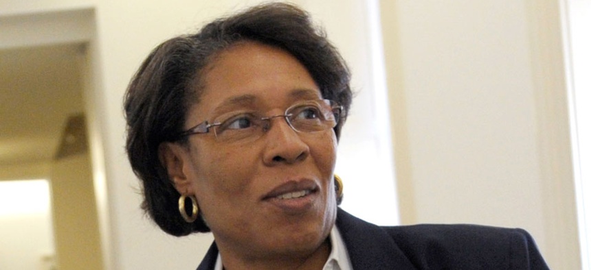 Rep. Marcia Fudge, D-Ohio, introduced a resolution “expressing the sense of the House of Representatives supporting federal employees.”