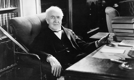 thomas edison thinking rock