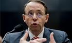 Deputy Attorney General Rod Rosenstein testifies on Capitol Hill Wednesday. 