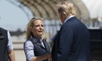 President Trump met with then Homeland Security Secretary Kirstjen Nielsen on Friday, two days before accepting her resignation.