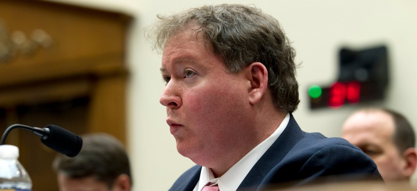 Director of Executive Office for Immigration Review James McHenry testifies before Congress last year. 