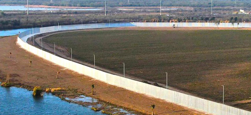 He Built A Privately Funded Border Wall It s Already At Risk Of 