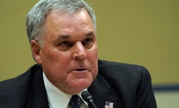 Internal Revenue Service Commissioner Charles Rettig testifies on Capitol Hill in October 2020. 