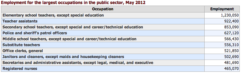 jobs of government