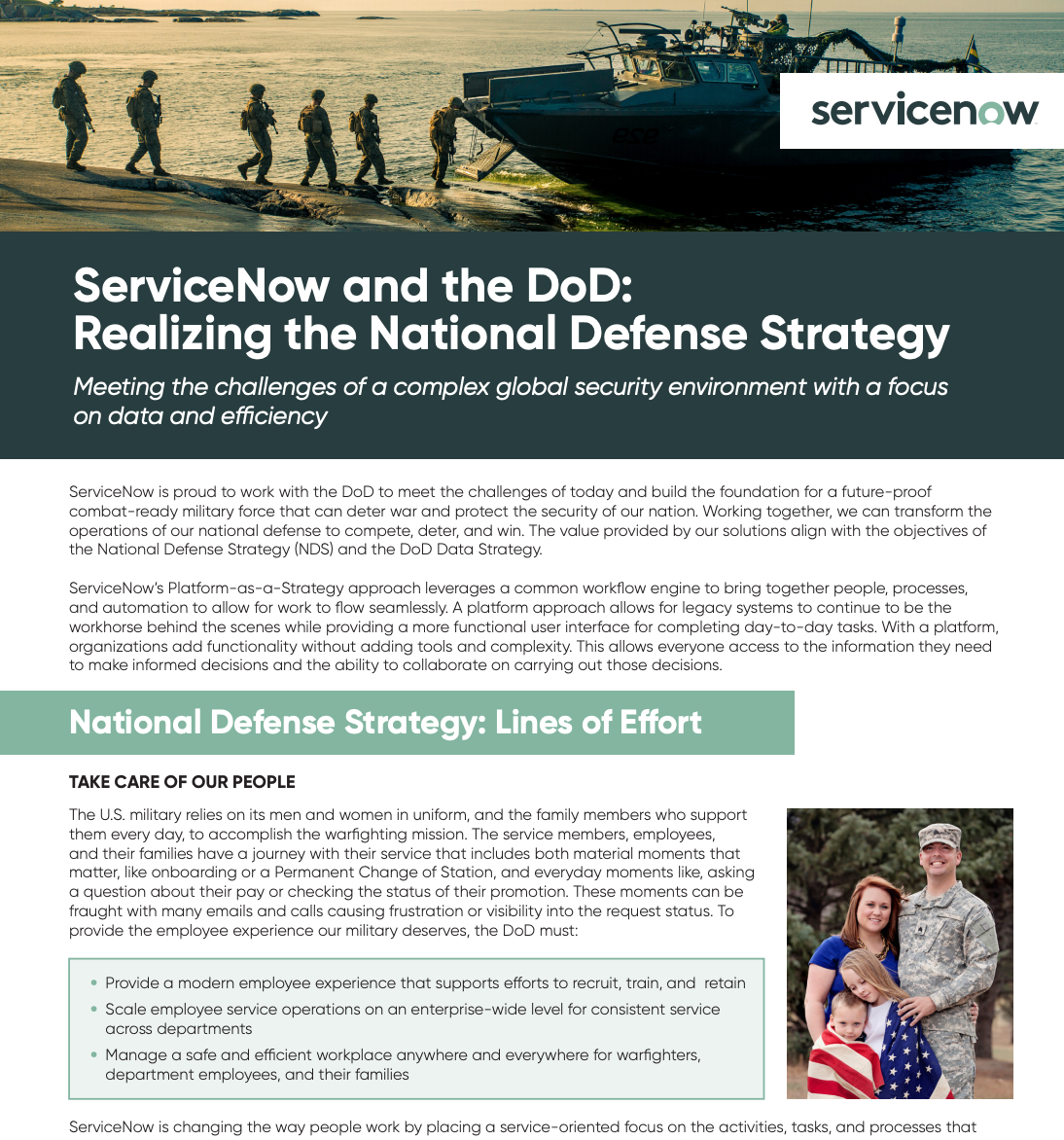 ServiceNow and the DoD Realizing the National Defense Strategy